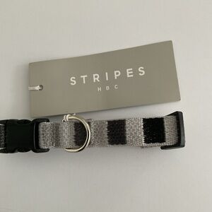 Stripes HBC Black and Gray Dog Collar (Hudson’s bay )